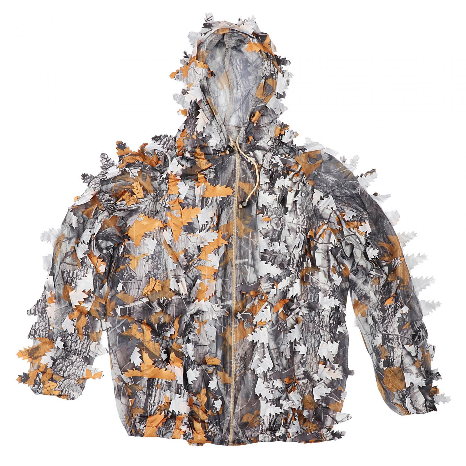 Outdoor Adventure Farm - Setelan Ghillie Suit 3D Daun dengan
