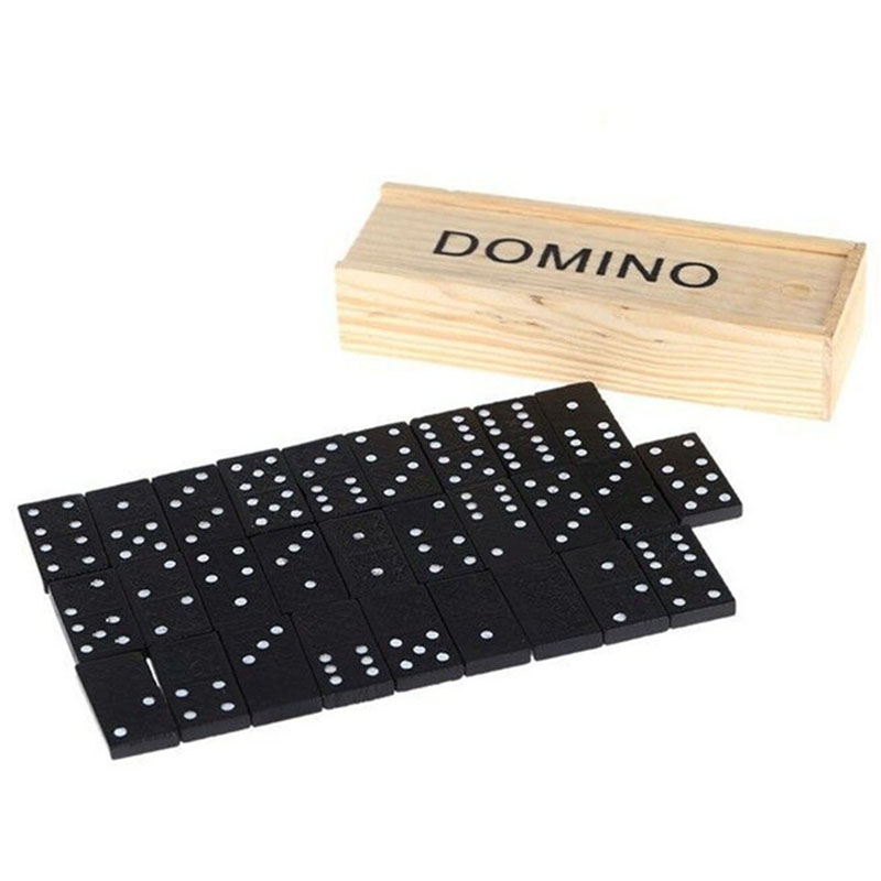 Outdoor Adventure Game - 28 Buah/Set Permainan Papan Domino Kayu