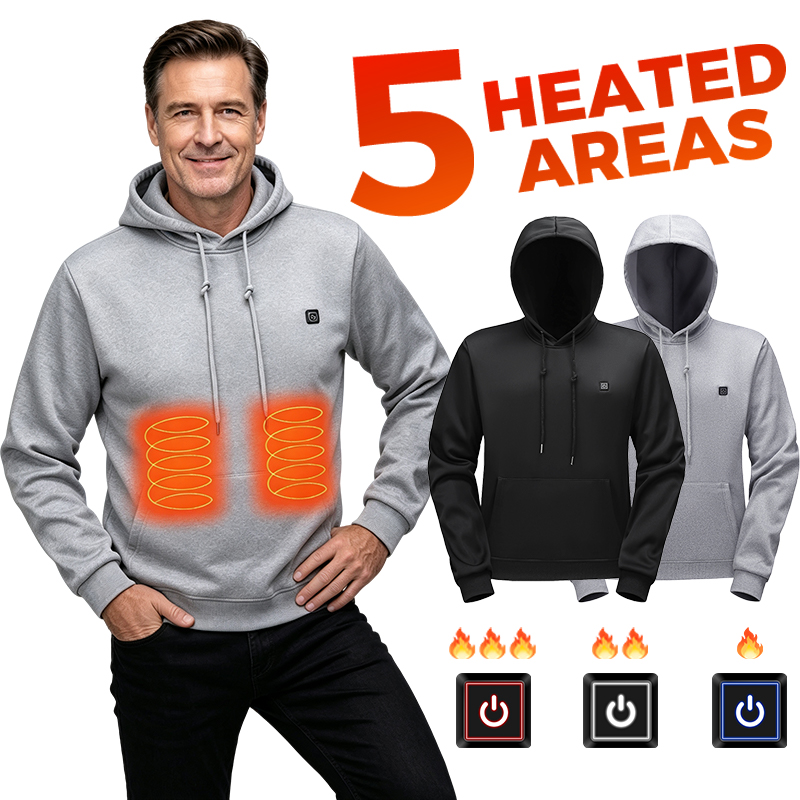 Outdoor Adventure Zone - Sweater Berpemanas 5 Zona untuk Pria