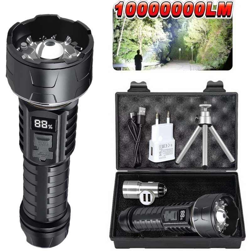 Outdoor Adventures - Senter LED COB Lentera Isi Ulang