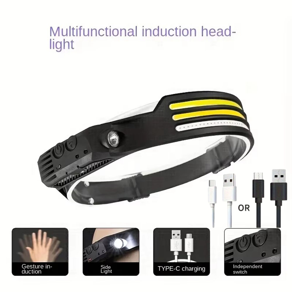 Lampu Kepala LED Sensor Gerak  - Headlamp Waterproof Rechargeable ulasan dan harga