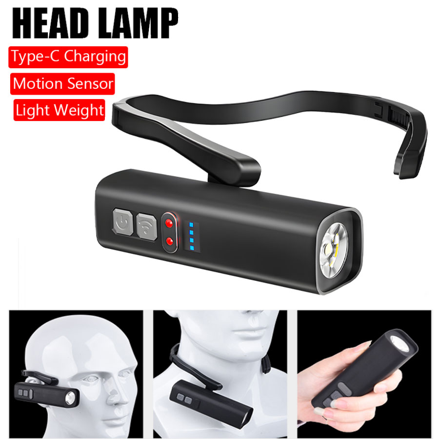 Lampu Kepala Jepit Super Teran - Headlamp Waterproof Rechargeable ulasan dan harga