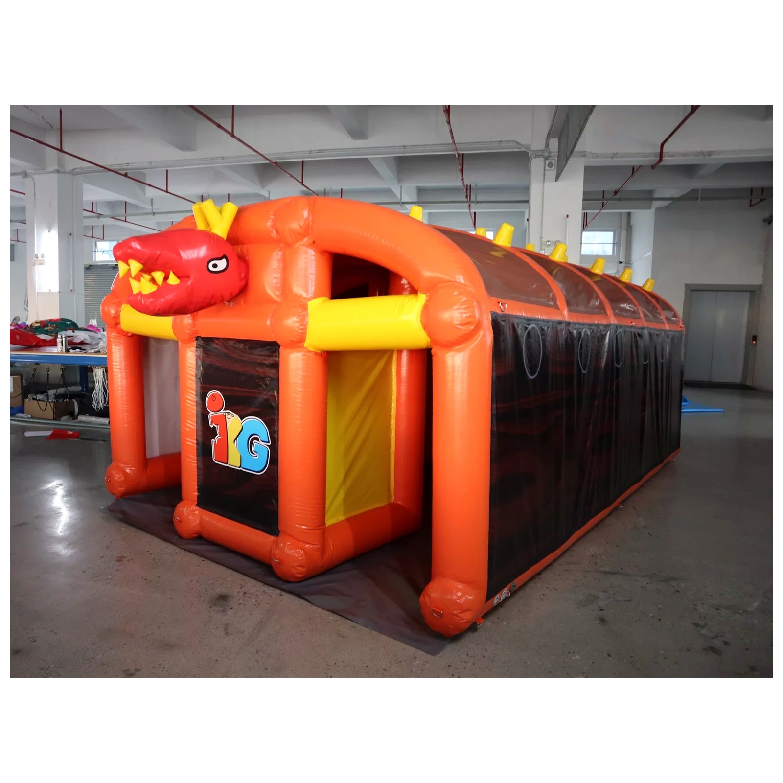 Labirin Tiup Oranye Besar 3X5m - Outdoor Adventure Rentals ulasan dan harga