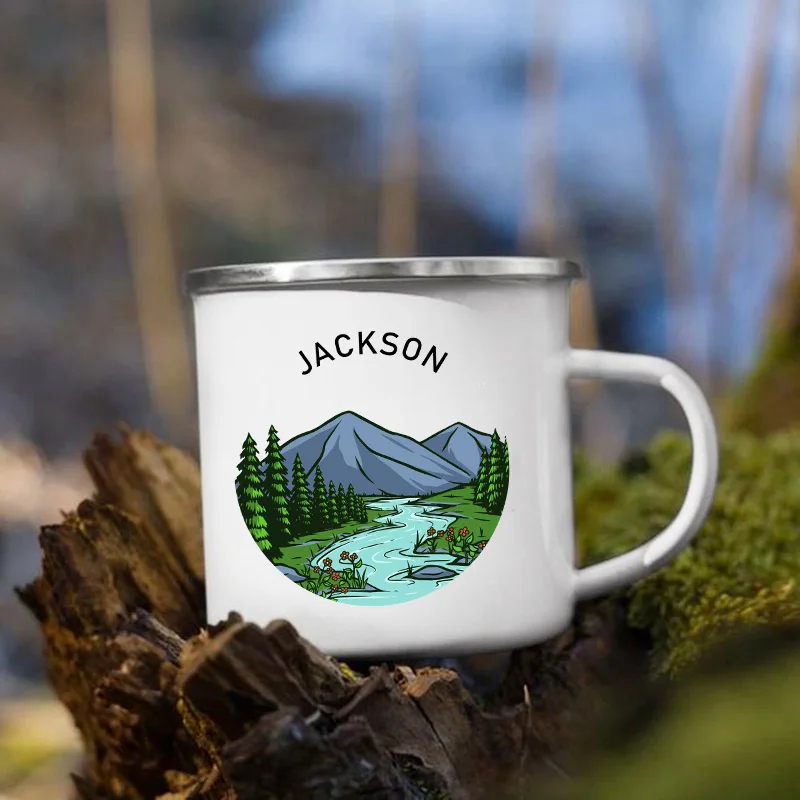 Mug Camper Personalisasi denga - Outdoor Adventure Names ulasan dan harga