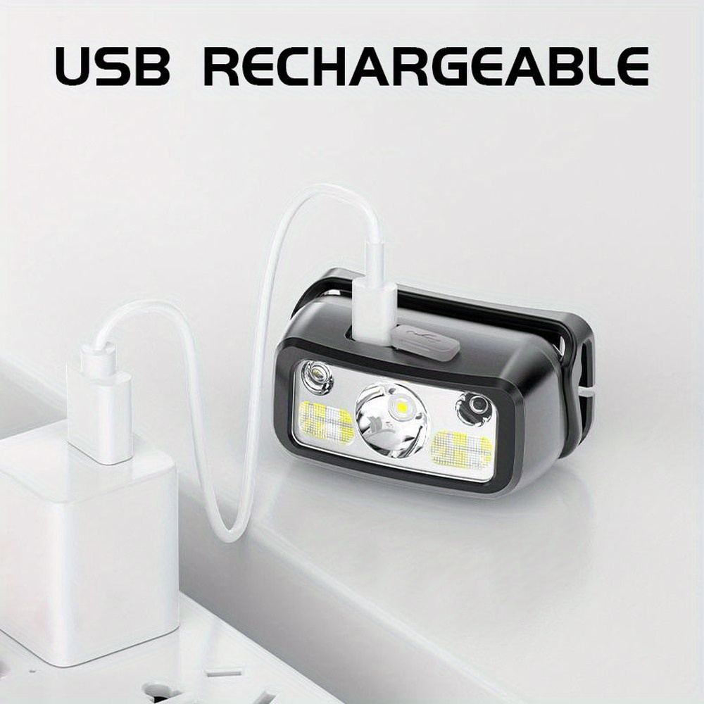 Lampu Kepala Sensor LED COB ya - Headlamp Waterproof Rechargeable ulasan dan harga