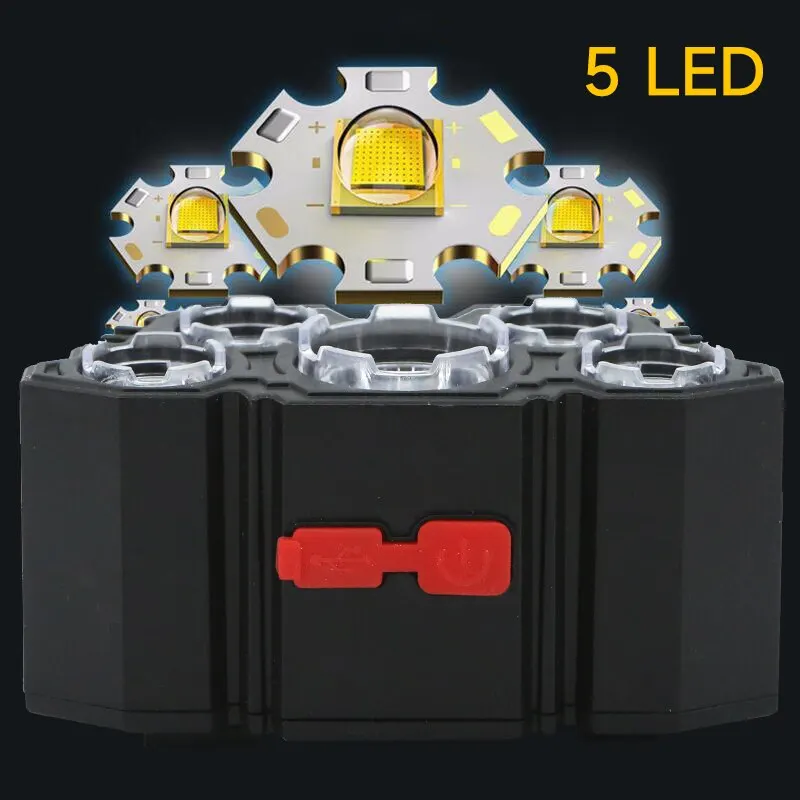 Lampu Kepala LED 5 yang Dapat  - Headlamp Waterproof Rechargeable ulasan dan harga