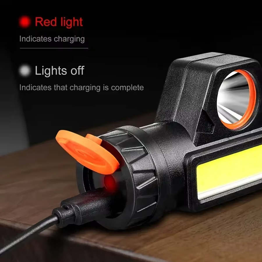 1-3 Buah Lampu Depan LED COB I - Headlamp Waterproof Rechargeable ulasan dan harga