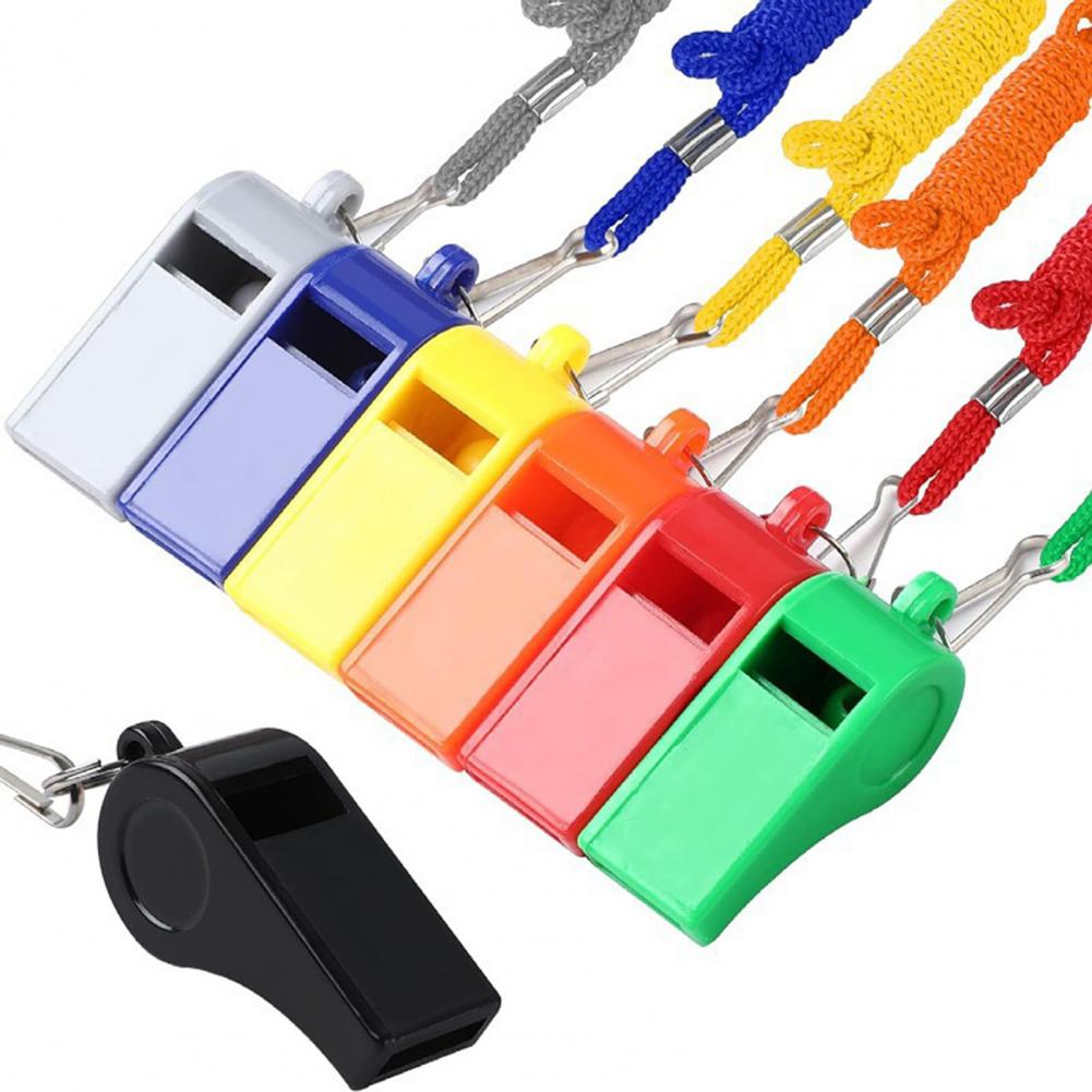 10Pcs Peluit Dengan Tali Gantu - Emergency Whistle Pea ulasan dan harga