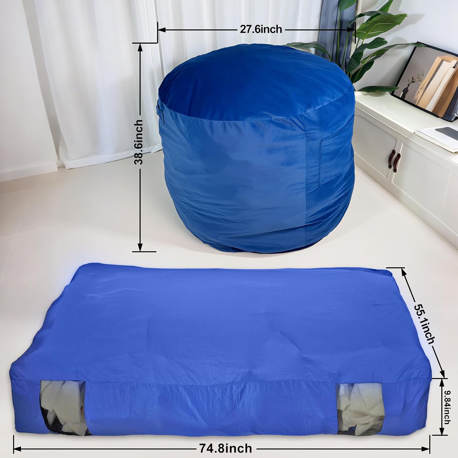 Kursi Bean Bag dan Alas Sensor - Crash Pad Folding ulasan dan harga