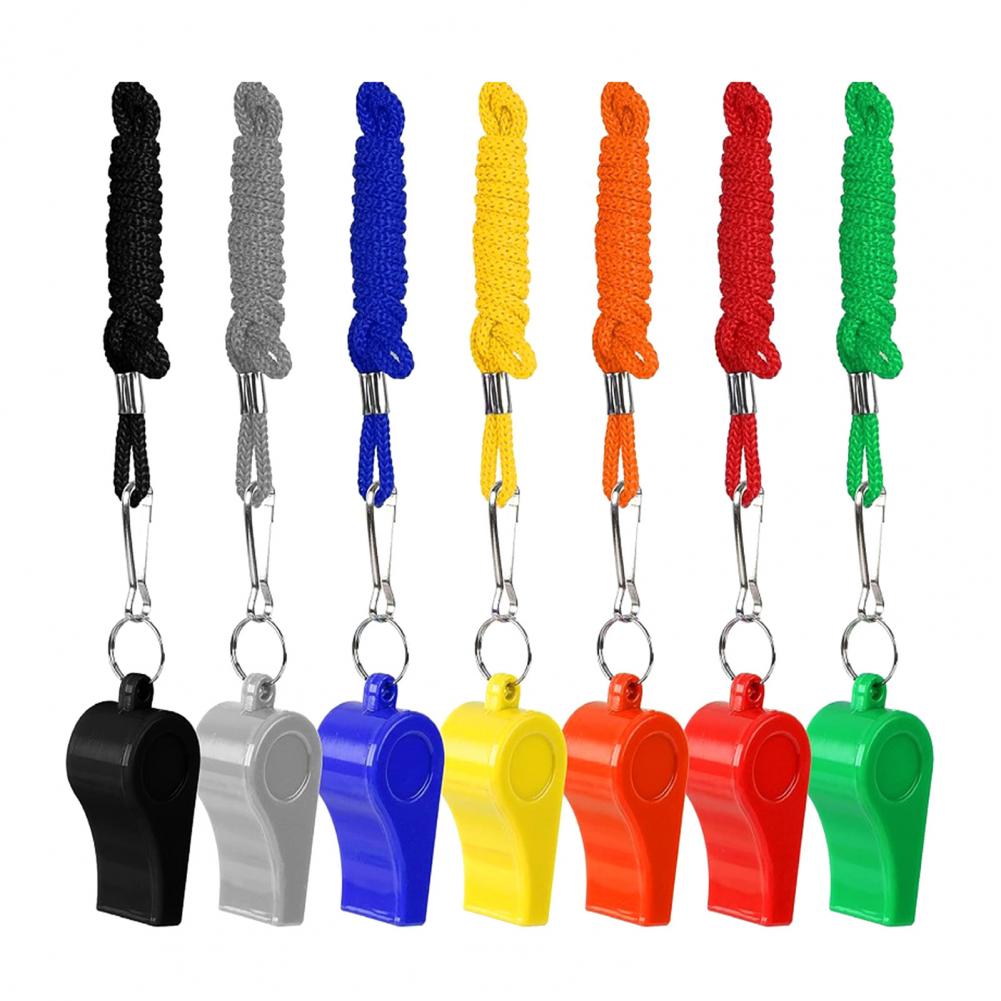 10Pcs Peluit Plastik dengan Ta - Emergency Whistle Pea ulasan dan harga