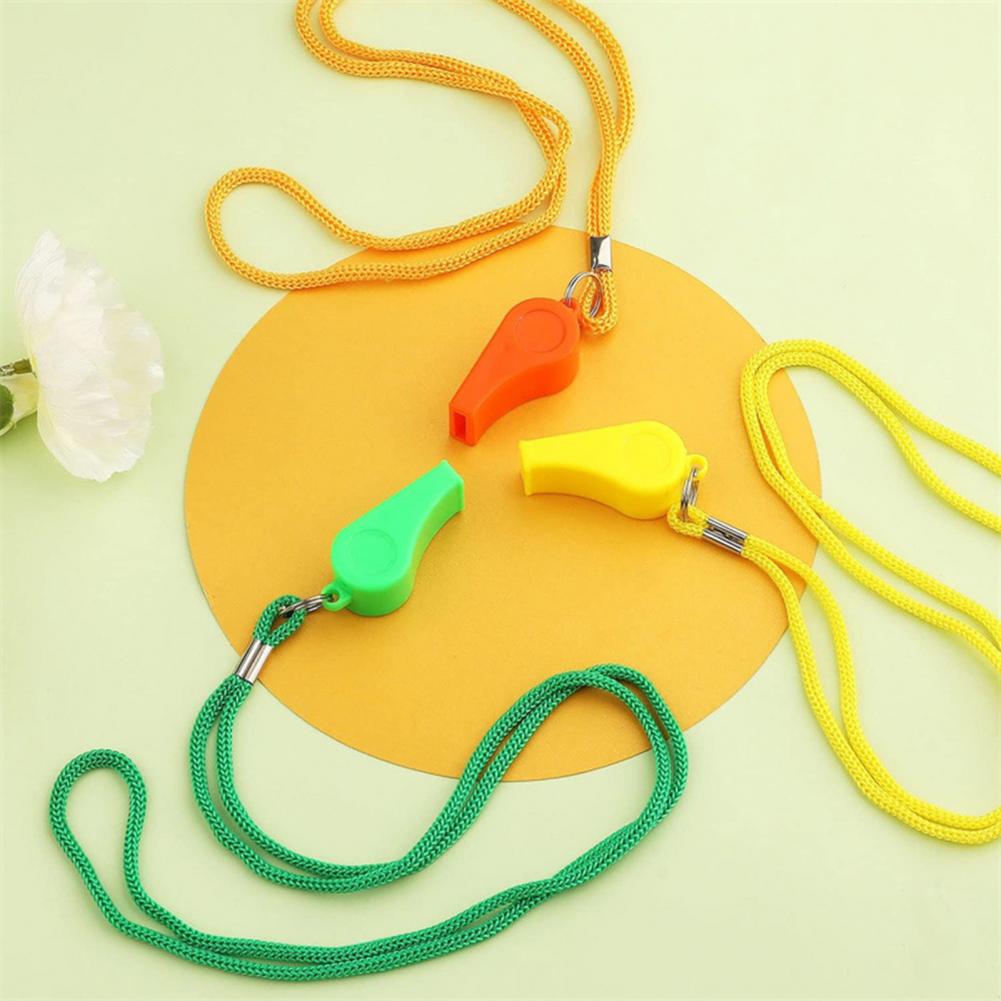 10Pcs Peluit Plastik dengan Ta - Emergency Whistle Pea ulasan dan harga