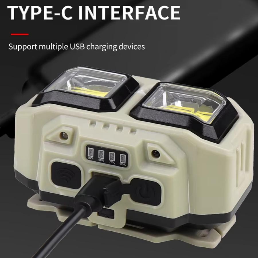 Lampu Kepala LED COB Isi Ulang - Headlamp Waterproof Rechargeable ulasan dan harga